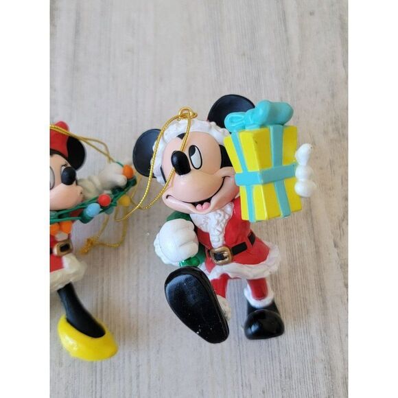 Mickey Minnie Mouse Santa Mrs Claus gift string light ornament set Xmas decor - Picture 3 of 8